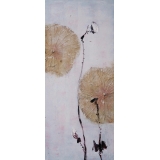 荷花 y16233 -油畫-油畫花系列/新中式現代手繪荷花.抽象畫.客廳裝飾畫.荷氣生財壁畫(可客製尺寸)